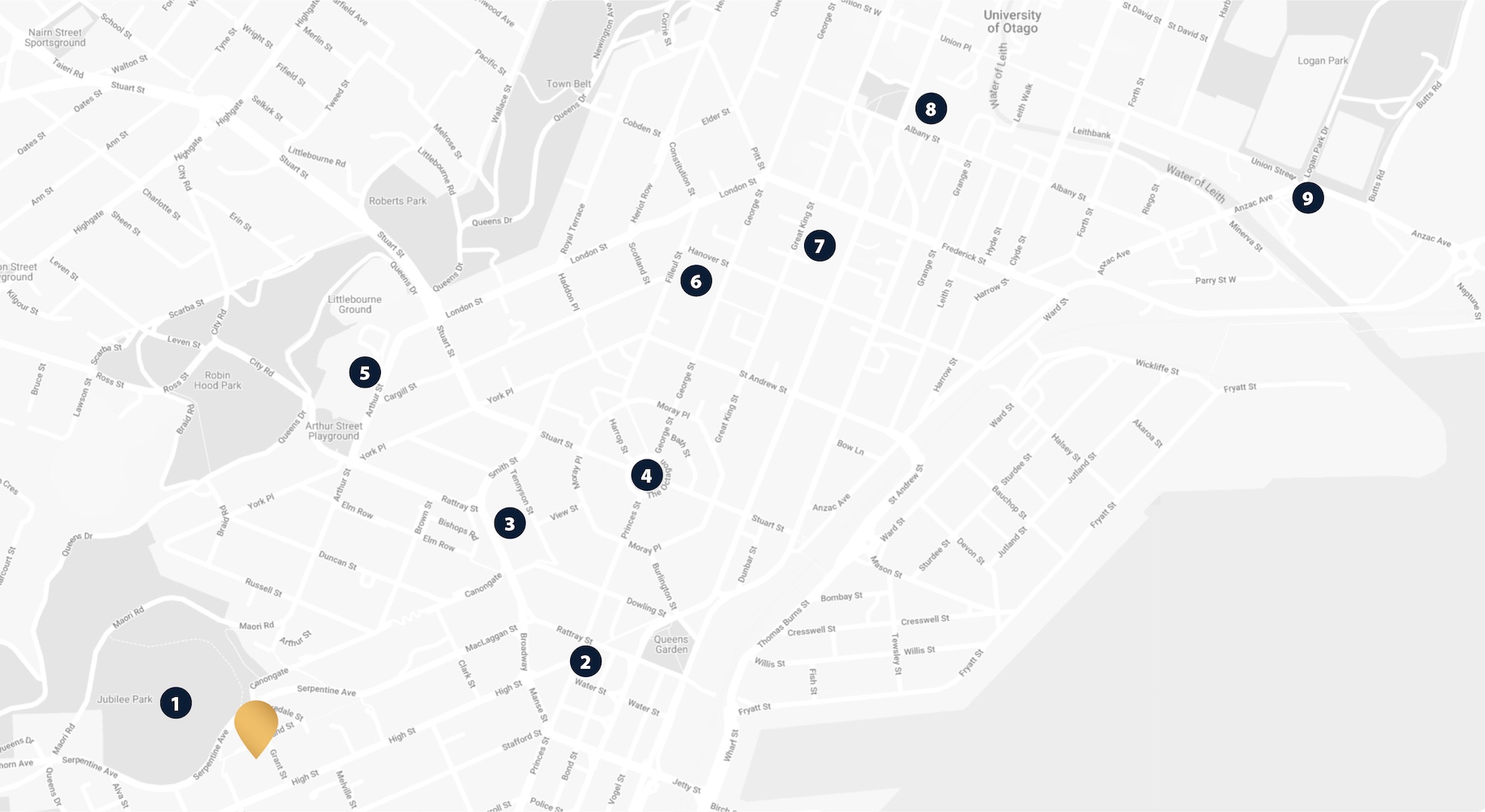 Amenities near Grant St Dunedin