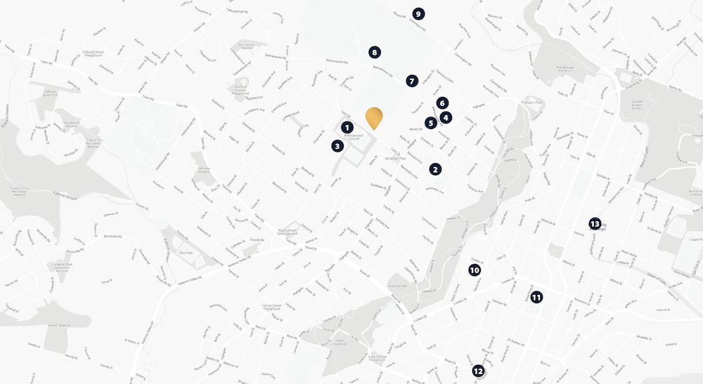 Amenities near Lynn St Dunedin map
