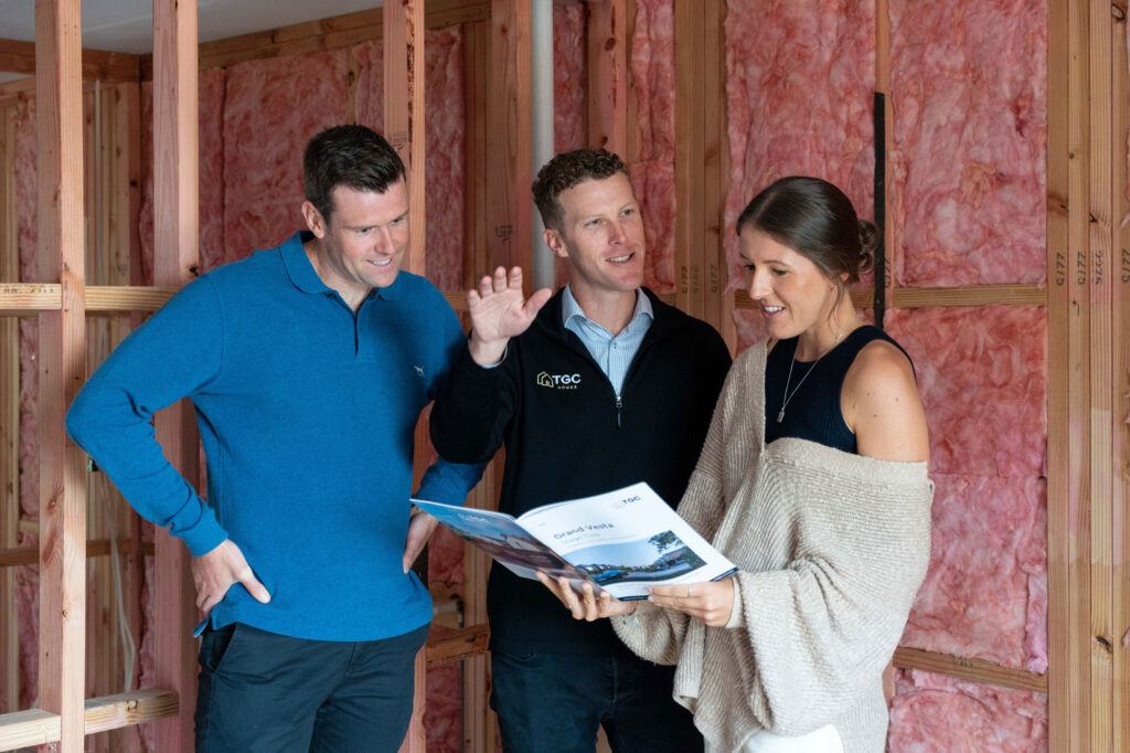TGC Homes Director Charles Blair and clients