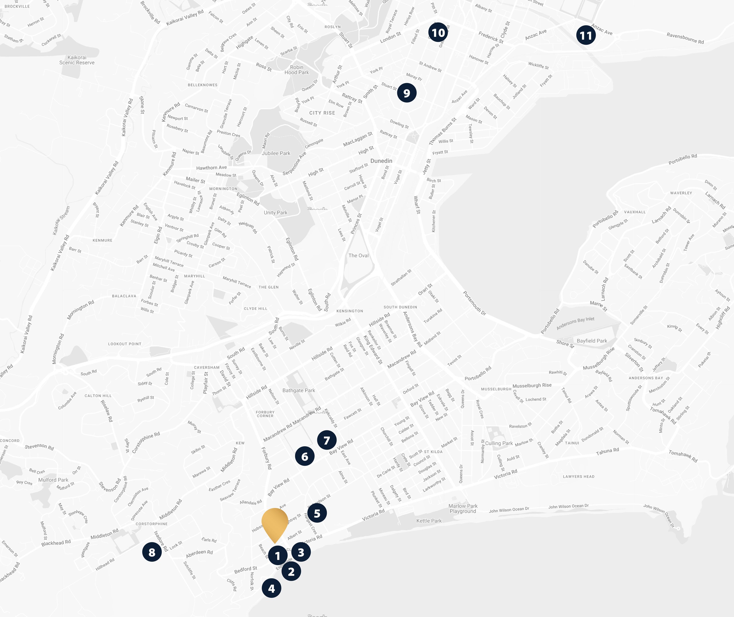 Location Map | Luxury Townhouses | St Clair